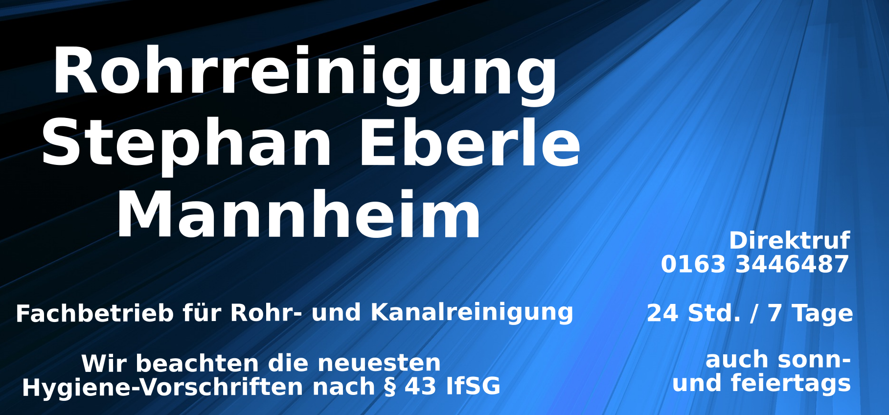 Rohrreinigung Stephan Eberle Mannheim